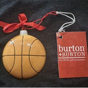 Burton and Burton Basketball Ceramic Ornament